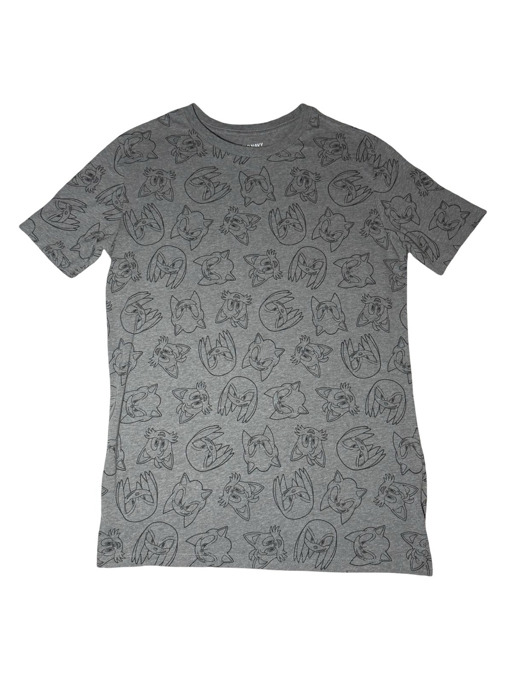 Old Navy Sonic the Hedgehog All-Over Print Graphic T-Shirt SEGA Character